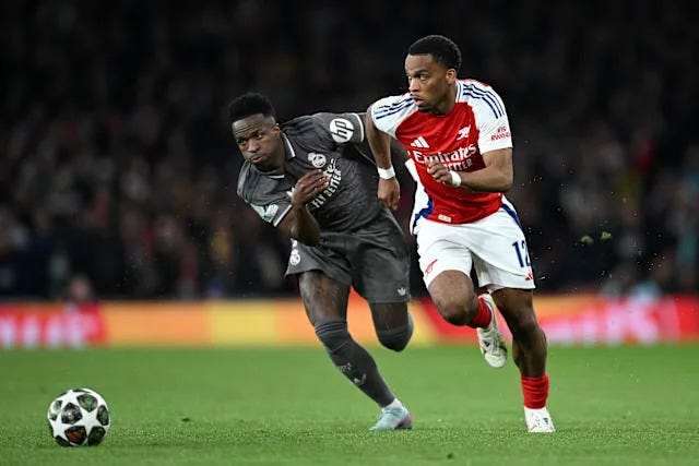 Stats: Vinícius Jr's shocking display for Real Madrid vs Arsenal summed up  - Yahoo Sports