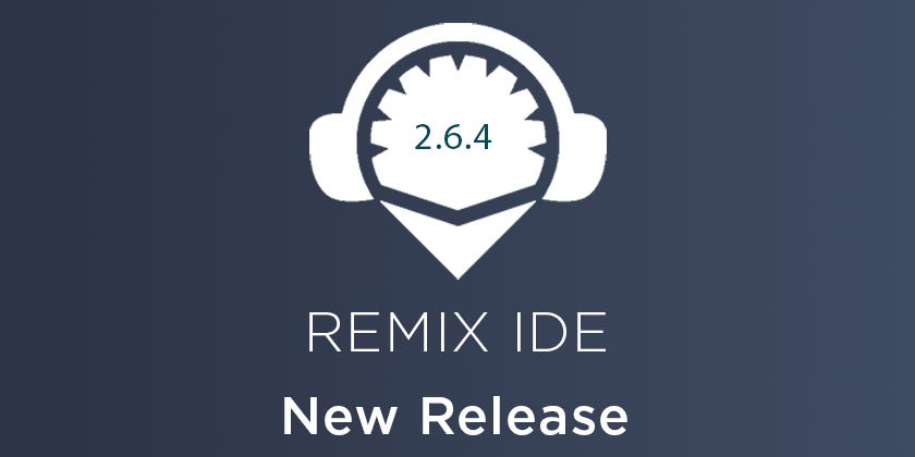 Remix Release v2.6.4 — Built with @EthereumRemix, verified by zkVerify. full release notes