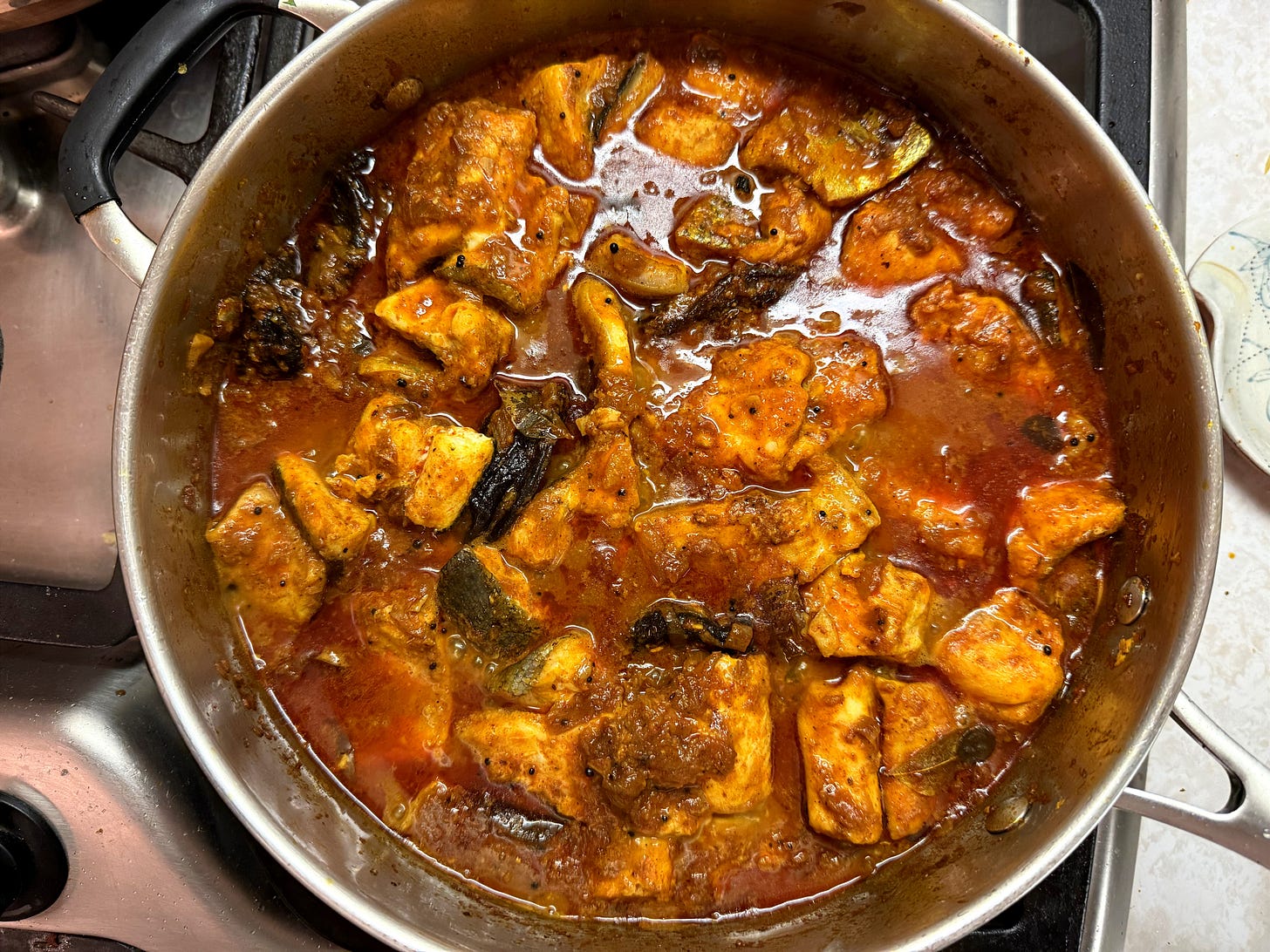 Image of Red Meen Curry with Fish from Kerala, India