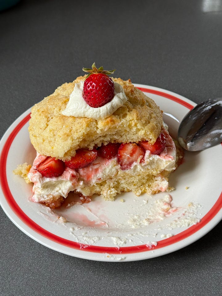 Mara des Bois strawberry shortcake