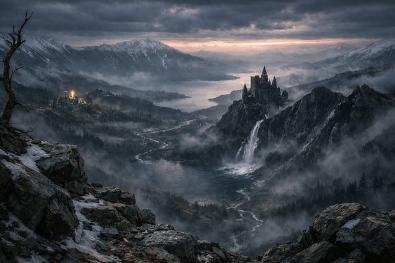 Barovia valley from Mt Ghakis