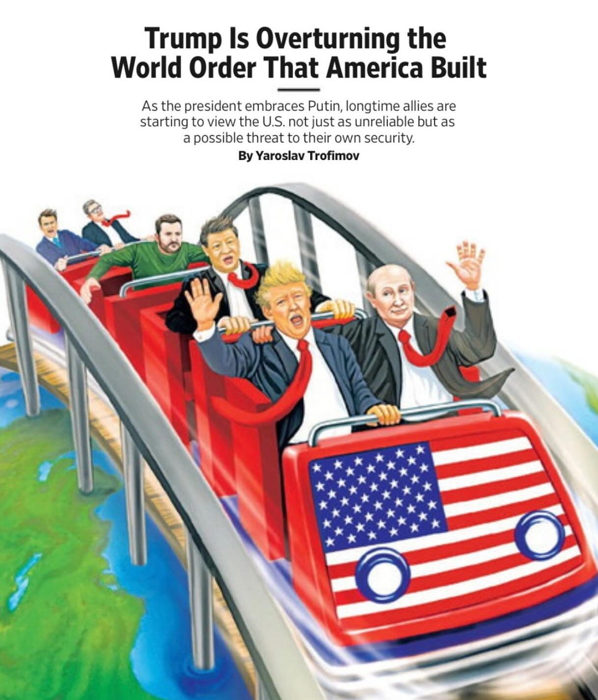 May be an image of 7 people and text that says 'C1 necoTe scientists? STEM and Gender REVIEW Forever .ပပ egirls OLRNAI.. CLLTERE SCIENCE POLITICS MOB Debt Books Saturday Sunday, Mareh -! 2025| Trump Is Overturning the World Order That America Built As the president embraces Putin, longtime allies are starting view the U.S. tjus unreliable but as apossible threat own security. By Yaroslav AMERICA'S O-YEAR attracted world's strowgest pomrer, relativeby benevolent allies, moted otedin И fPain's playbook," Bakur anneMacron adramscic Wedsrodayt anondor='