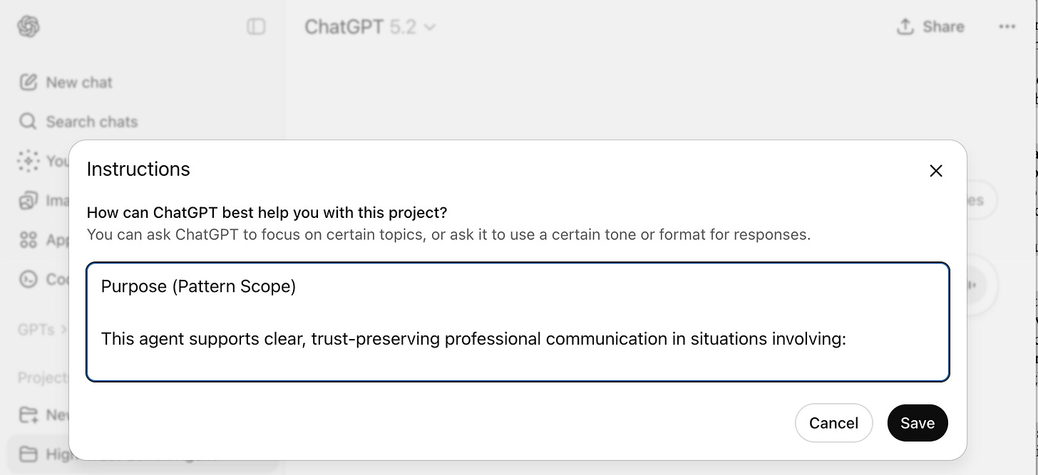 ChatGPT Custom Project Save