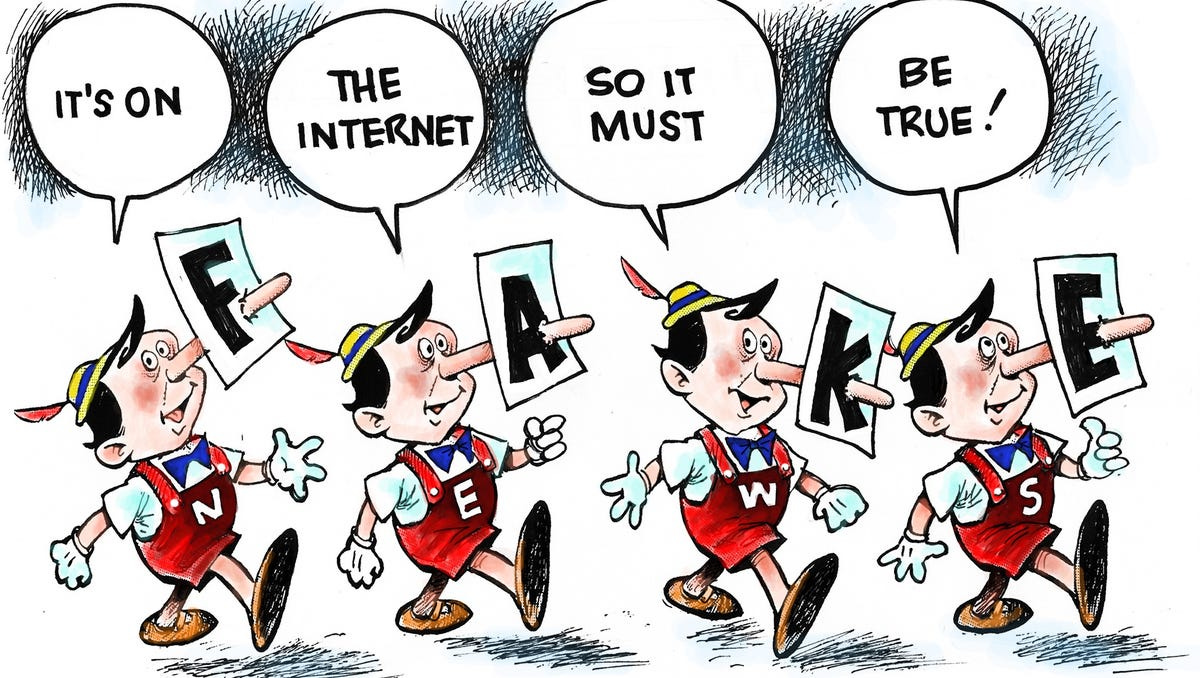 Granlund cartoon: Fake news