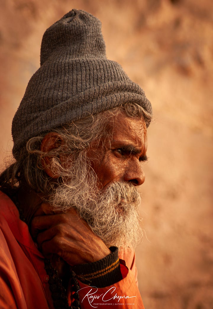 Street portraits photographed in Benares
