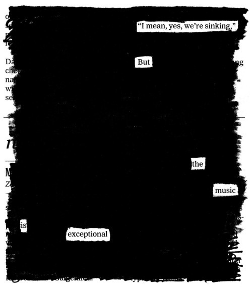 A brief history of my newspaper blackout poems