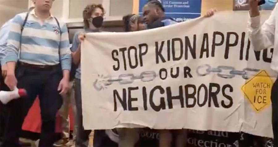 Protests in Chicago Disrupt Homeland Security Recruiting Drive