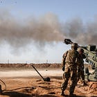 Soldiers At The Conoco Air Base In Syria Fire Missiles Toward Iranian-Backed Militias In Deir Ezzor