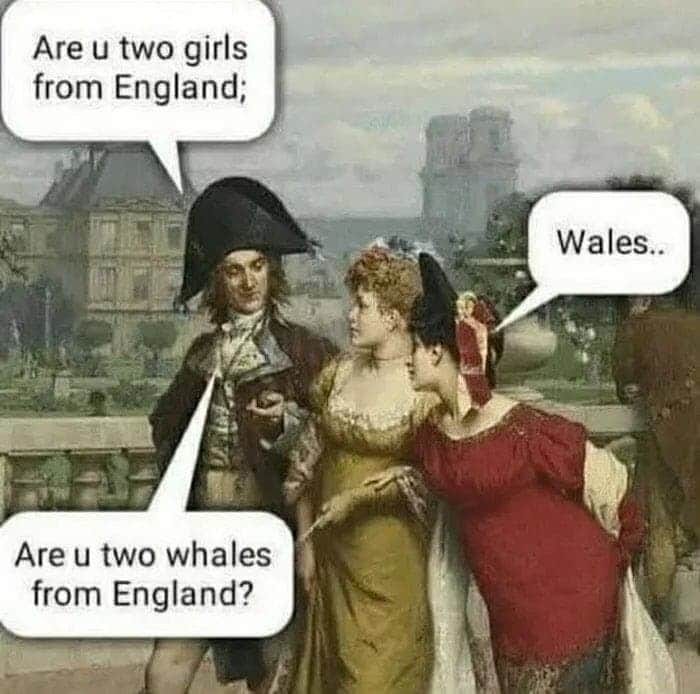 Te he he...

#wales #england #wales #memes #jokes #humor #humour #meme #dailymemes #satire #liberals #lefties #sjw #farleft #democrats #woke #gettr #gettru