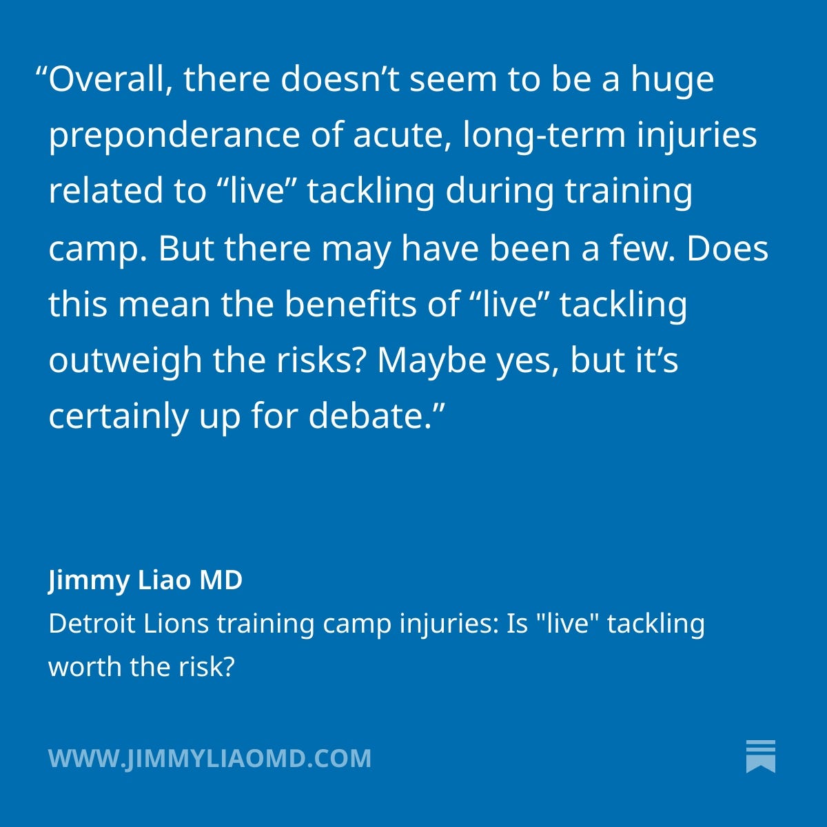 Detroit Lions training camp live tackling analysis