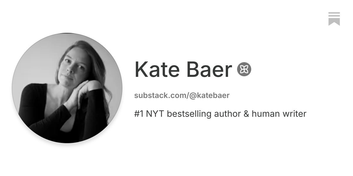 Kate Baer | Substack