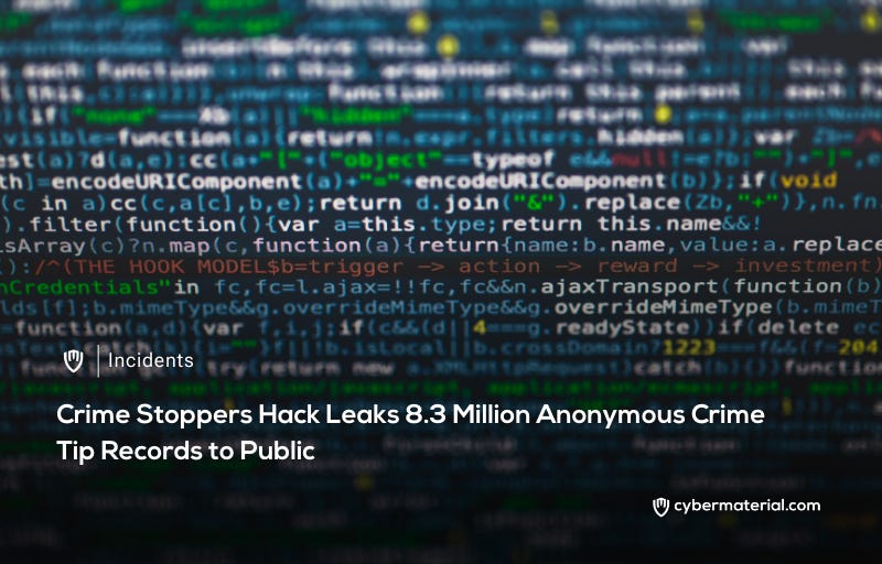 Crime Stoppers Breach Exposes 8.3 Million Tips