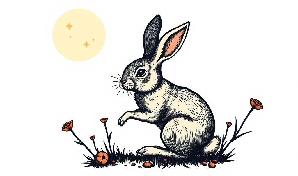 image of rabbit with full moon tarot image of rabbit with full moon tarot