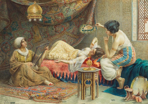 Francesco Ballesio (Italian, 1860-1923) The favourite of the Sultan image 3