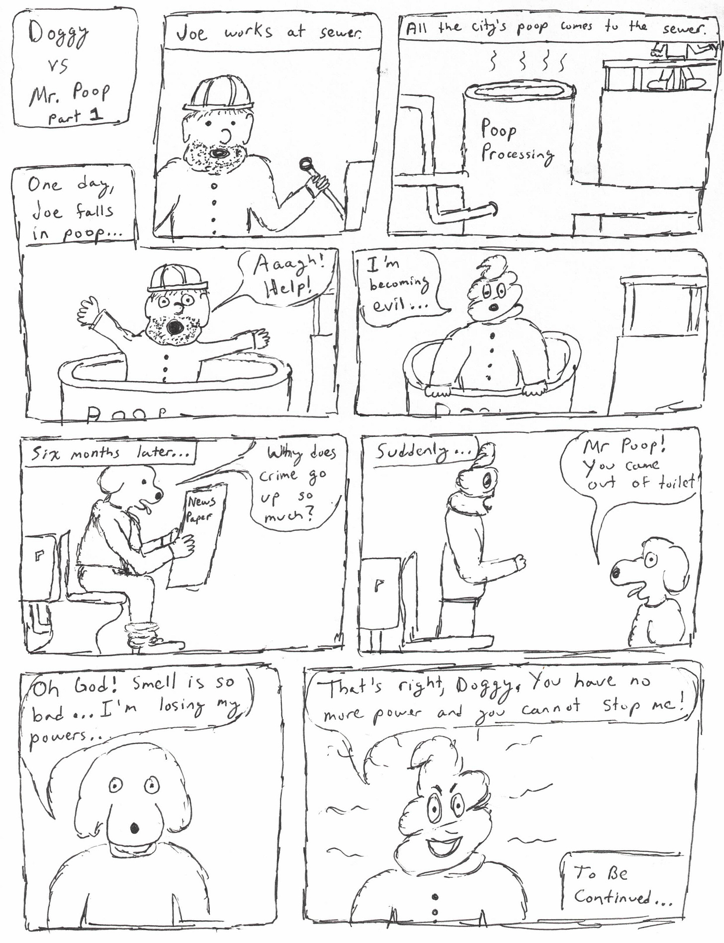 Doggy vs Mr. Poop Part 1