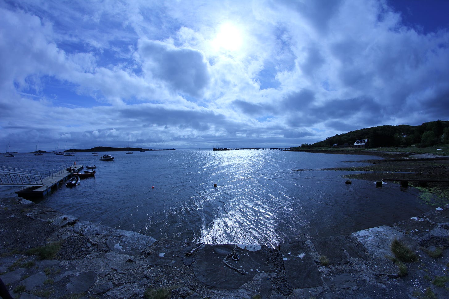 A slightly ominous photograph of a harbour. A slightly ominous photograph of a harbour.