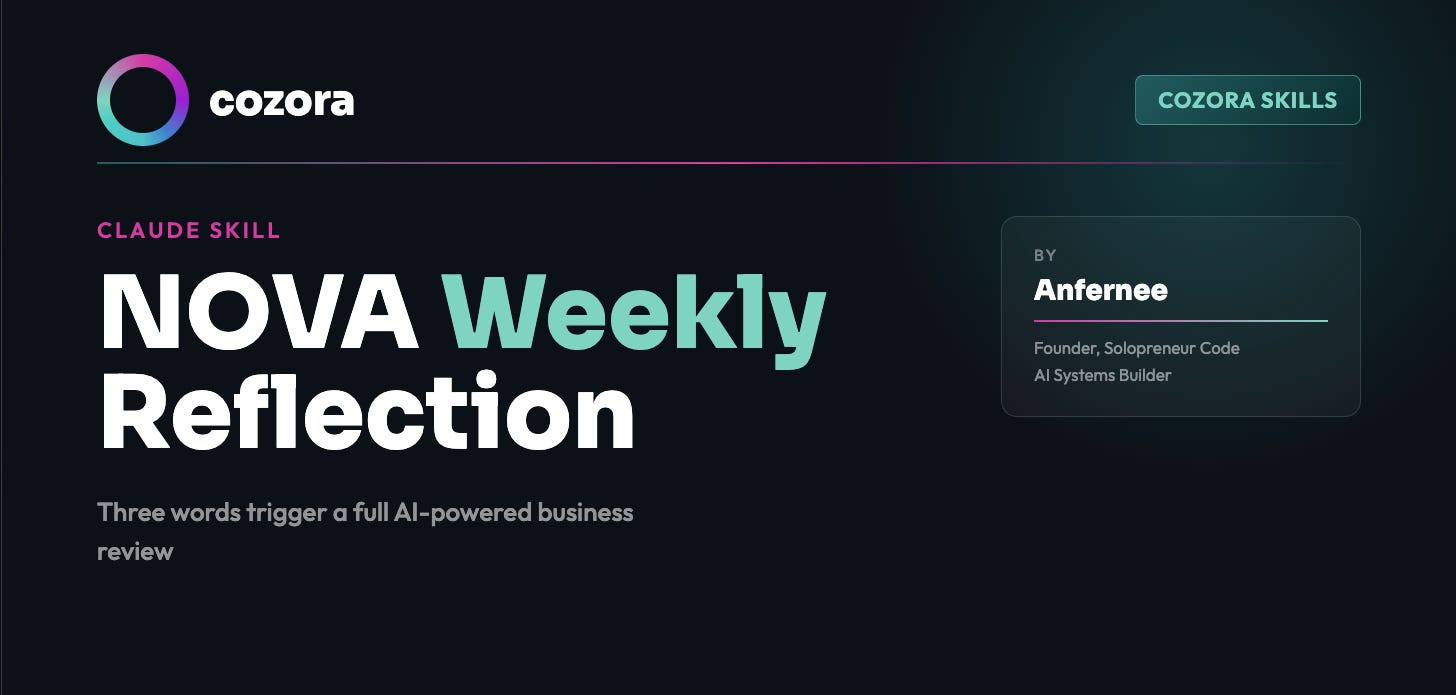 NOVA Weekly Reflection