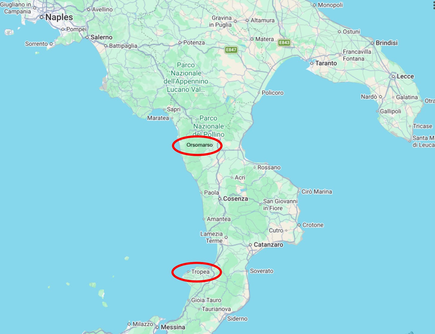 The two main parts of Calabria I visited. The two main parts of Calabria I visited. The Cirò DOC is situated just north of Crotone.
