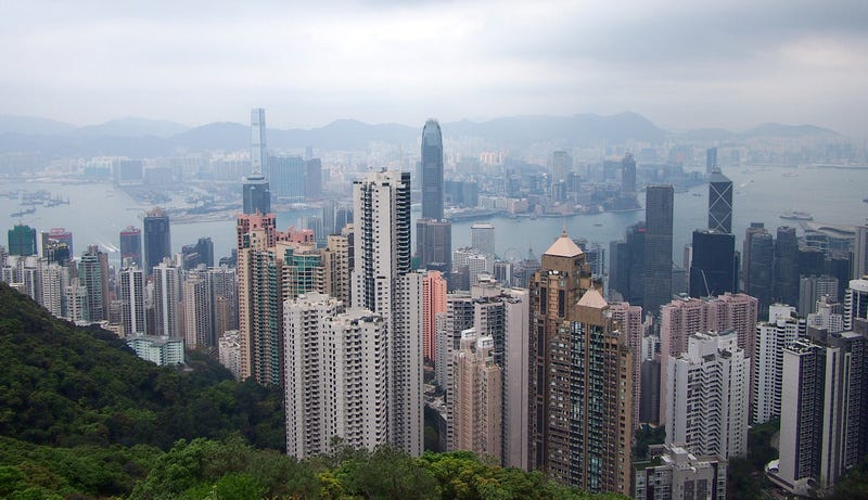 Hong Kong view from Victoria Peak