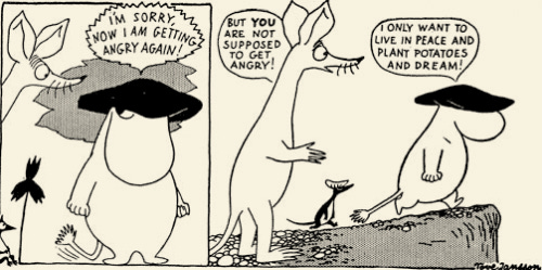 image descriptions — [Part of a Moomin comic strip. Moomintroll: I'm... image descriptions — [Part of a Moomin comic strip. Moomintroll: I'm...