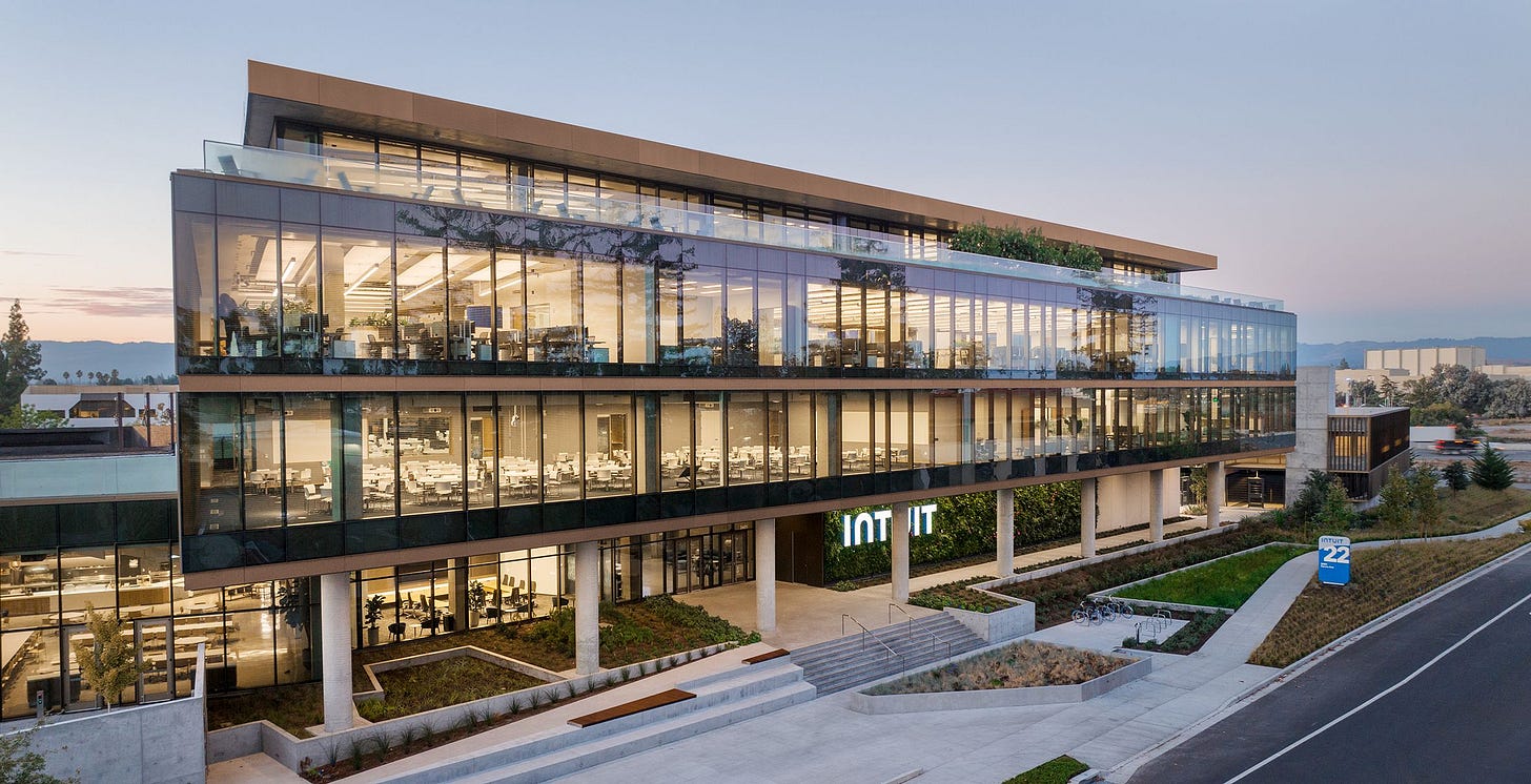 Intuit headquarters campus in Mountain View, California Intuit headquarters campus in Mountain View, California