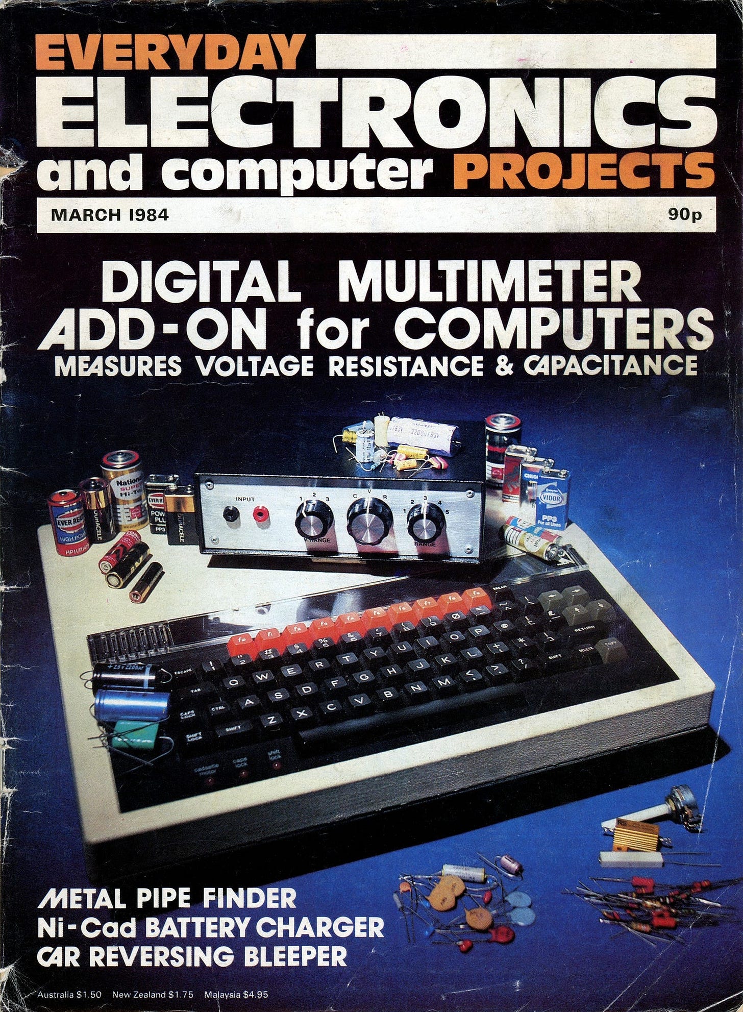 The front cover of Everyday Electronics, March 1984. 