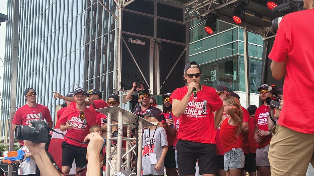 Hurricanes' Stanley Cup Parade Quotes & Nicolas Deslauriers Signs 2-Year Extension