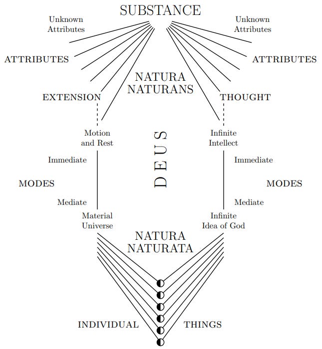 G​r​a​h​a​m​ ​J​o​n​c​a​s​ on Twitter: "“Diagram Illustrating Spinoza's  Metaphysical System,” from The Jewish Encyclopedia https://t.co/6pkgZfk113  https://t.co/zXqeceUn6H" / Twitter