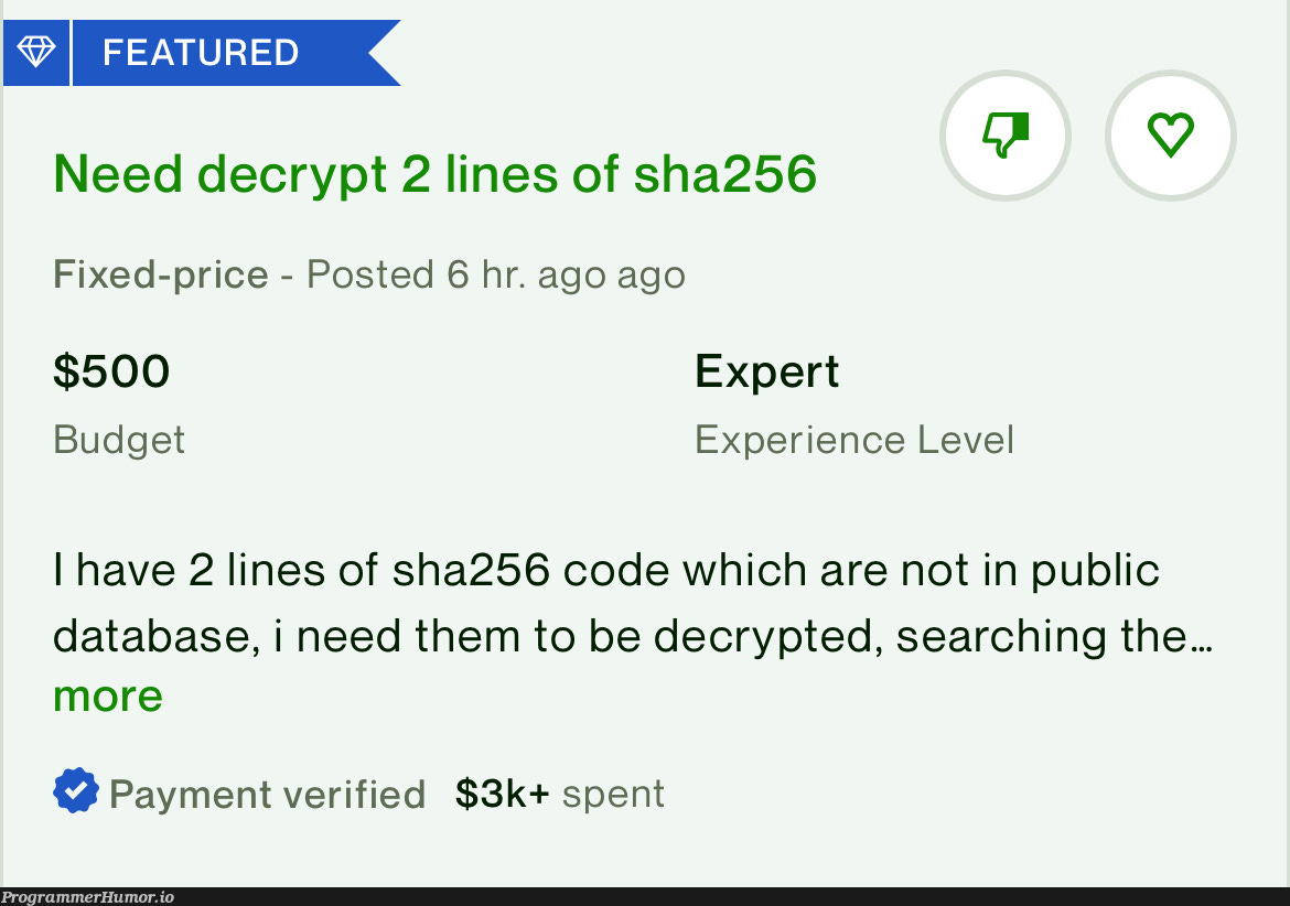 Should I tell him | code-memes, data-memes, database-memes, fix-memes, search-memes, public-memes | ProgrammerHumor.io