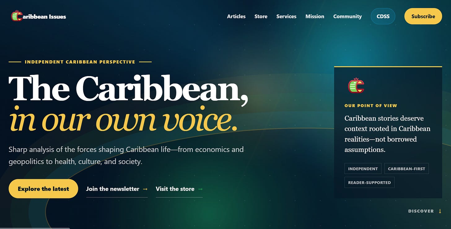 Visit Caribbean Issues website - Articles, Podcast, Store, Health & Fitness Web App and more Visit Caribbean Issues website - Articles, Podcast, Store, Health & Fitness Web App and more