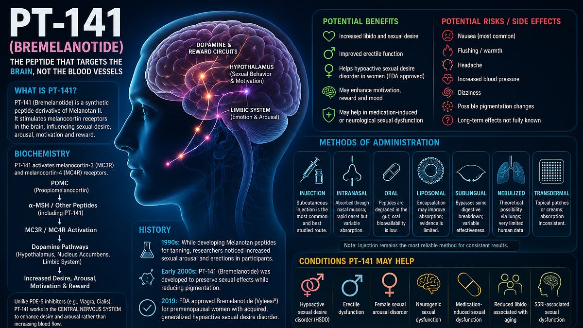 melanotan sexual arousal Neuropeptide PT-141 (Bremelanotide): From Tanning Research to Sexual  Medicine