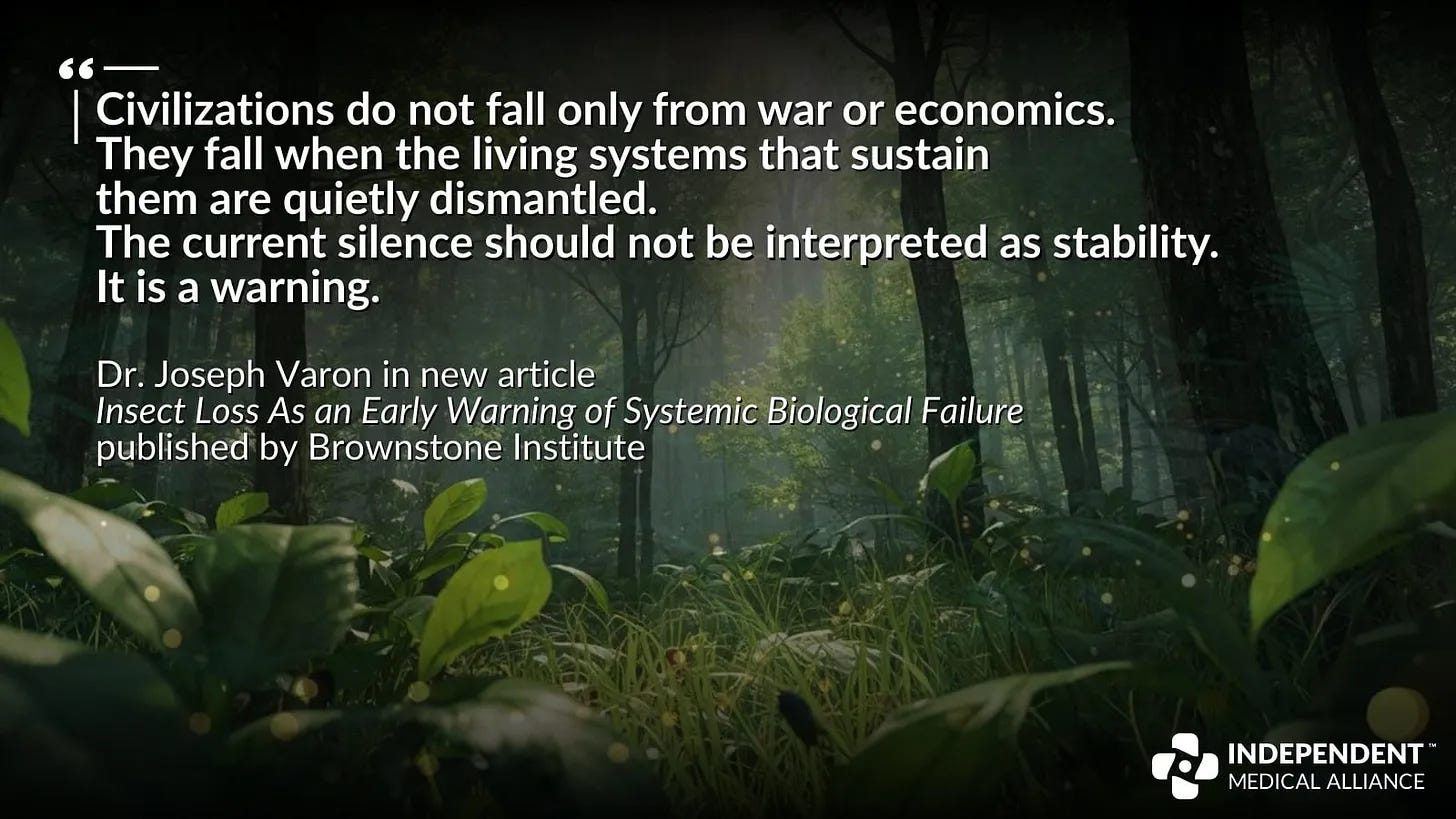 Insect Loss As an Early Warning of Systemic Biological Failure.