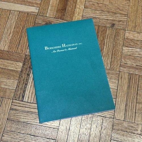 1996 Berkshire Hathaway Annual Report An Owner's Manual | eBay 1996 Berkshire Hathaway Annual Report An Owner's Manual | eBay