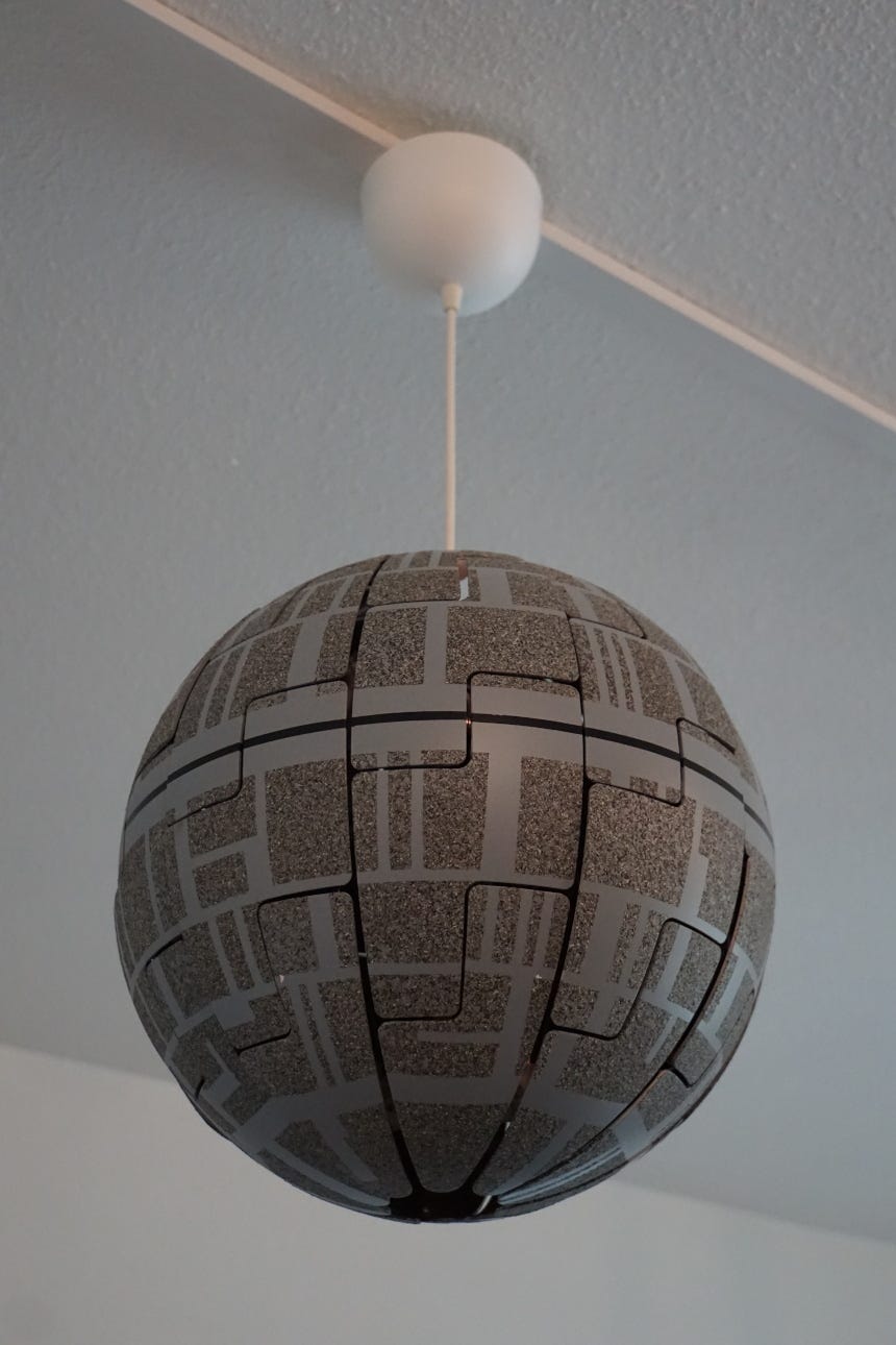 Death Star Lamp, Powered by Wi-Fi