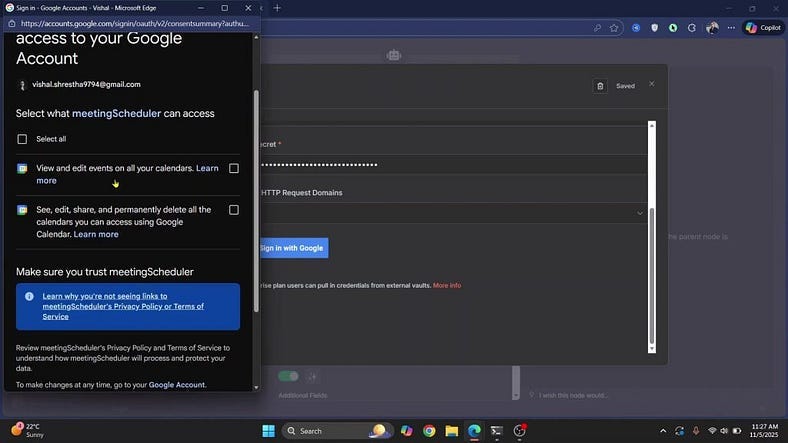 How to Create Google Calendar Event From Gmail Using n8n Workflow