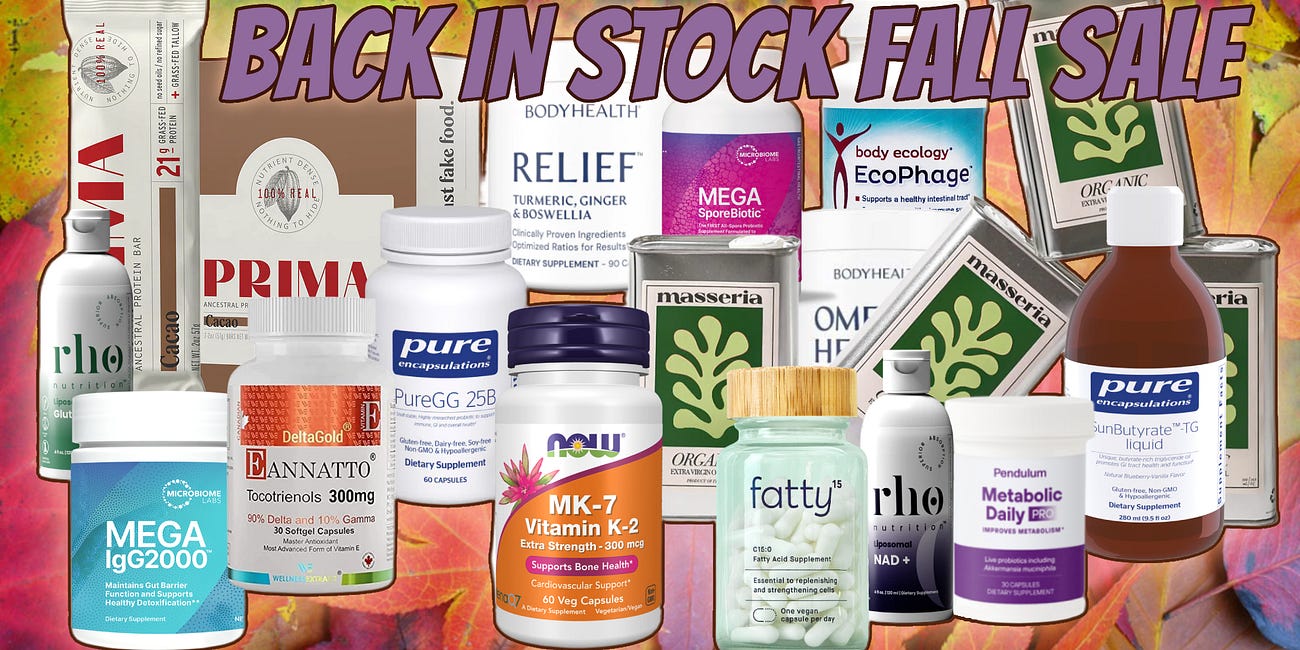 Back in Stock: Fall Supplement Sale