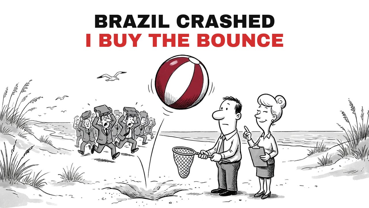 Brazil Crashed 20% in a Day. I Buy the Bounce (EWZ) Brazil Crashed 20% in a Day. I Buy the Bounce (EWZ)