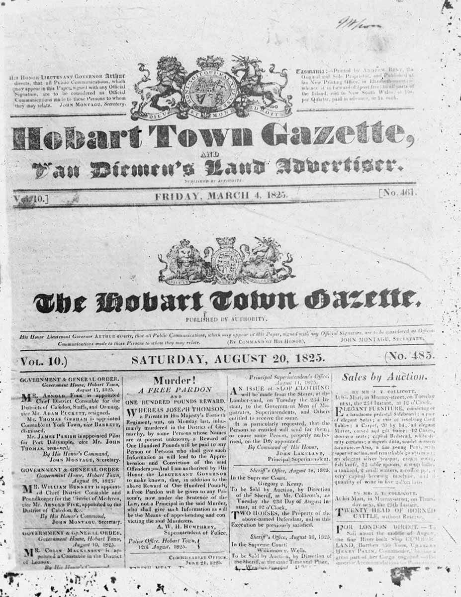 First free press | National Museum of Australia