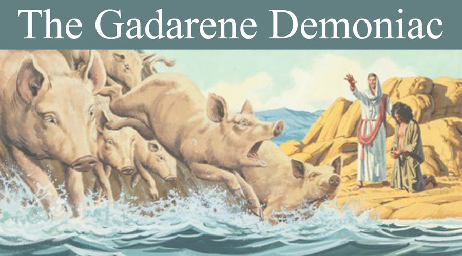 Dean Rennie The Gadarene Demoniac - by Dean Rennie - The Leap of Faith