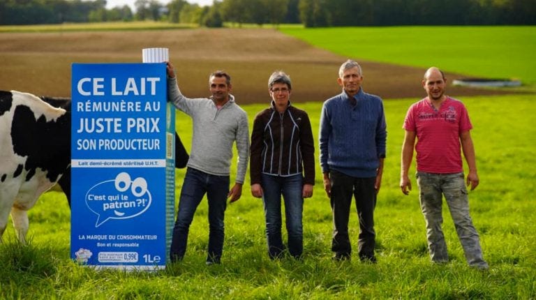 Producteur lait des consommateurs C'est qui le Patron