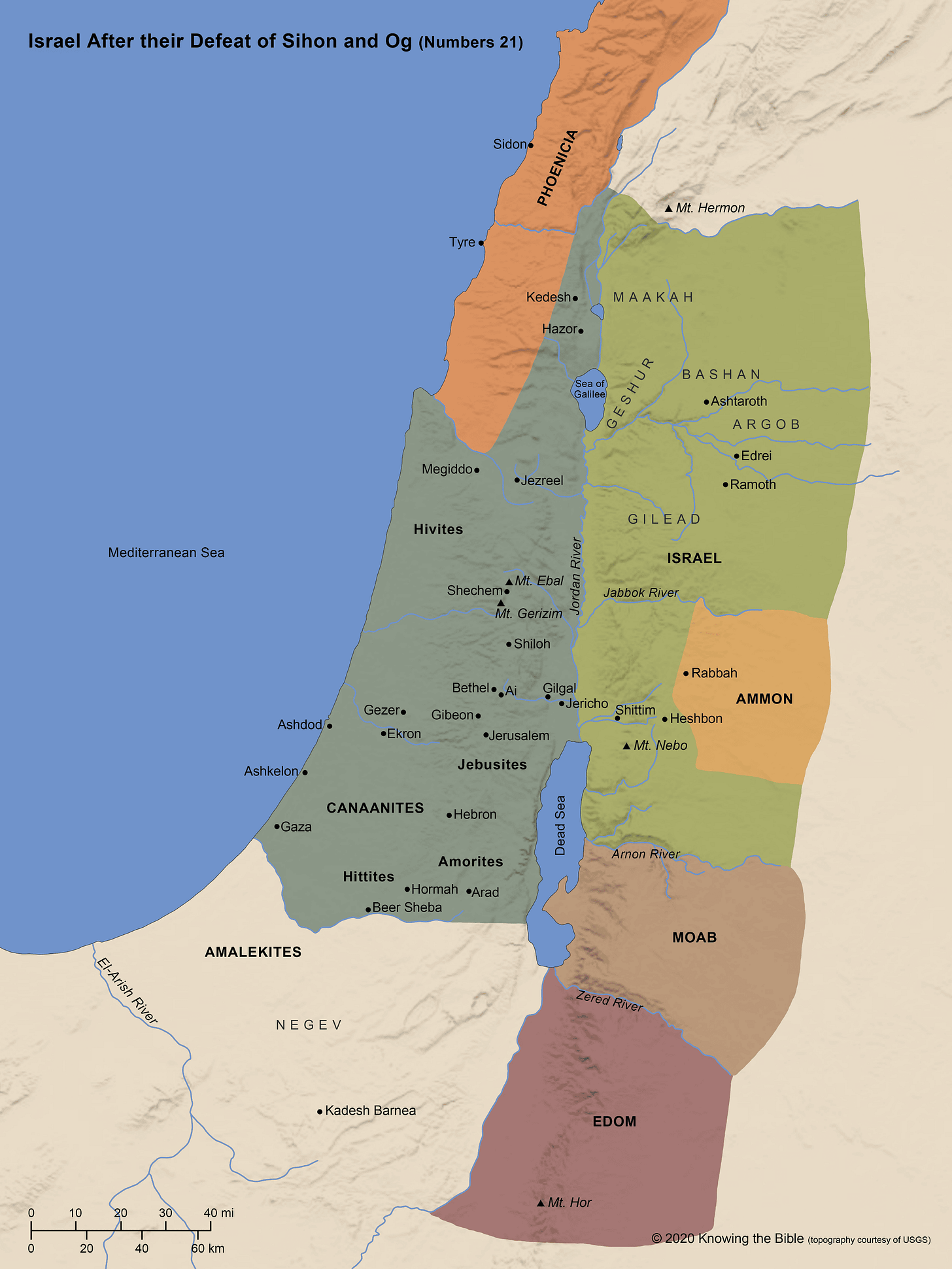 11 Israel After their Defeat of Sihon and Og