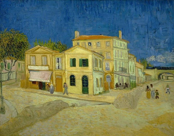 Seascapes and Yellow House by van Gogh