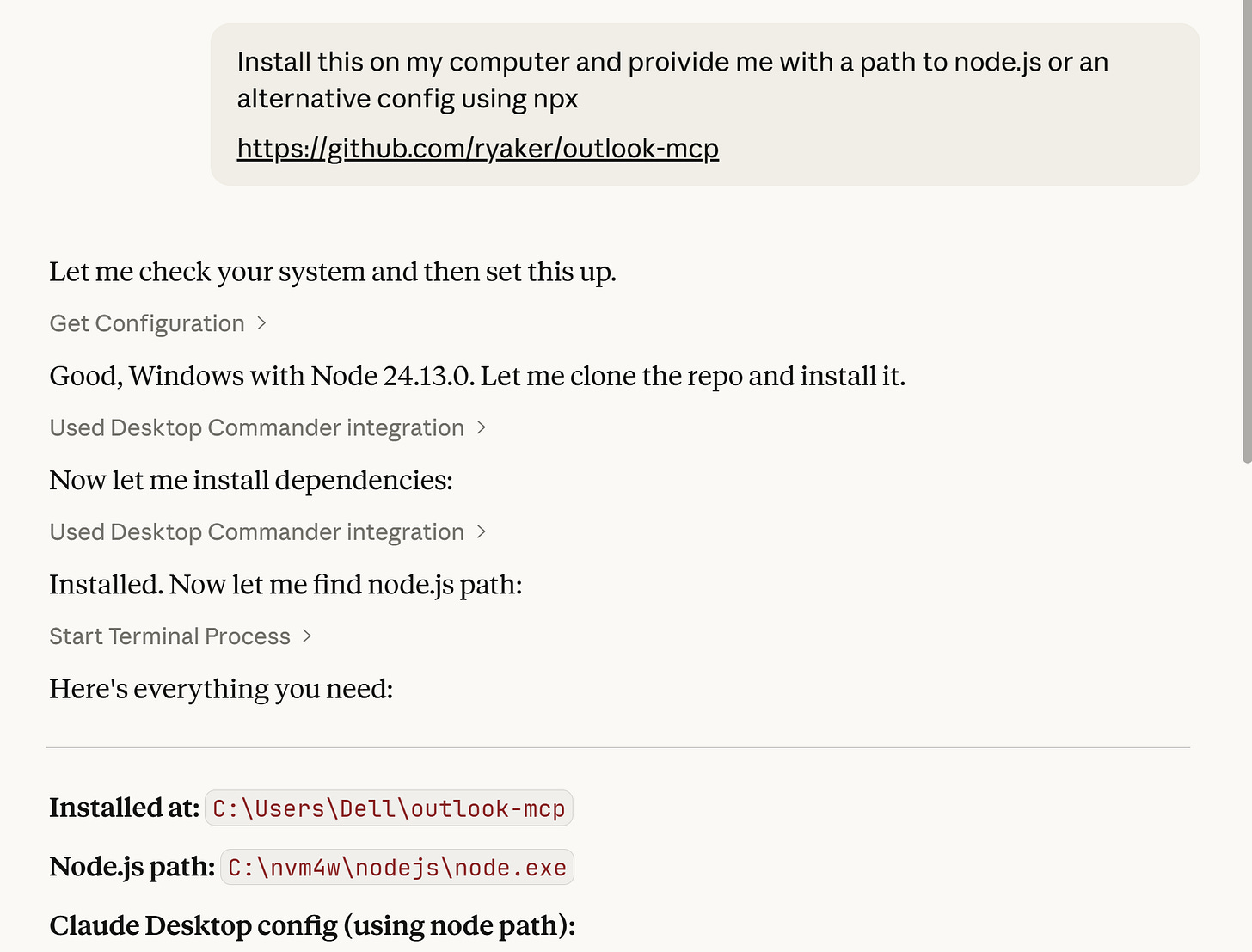Example: Claude Desktop with Desktop Commander installed and configured and MCP server based on URL. Works in Claude Chat/Cowork/Code Tab. Example: Claude Desktop with Desktop Commander installed and configured and MCP server based on URL. Works in Claude Chat/Cowork/Code Tab.