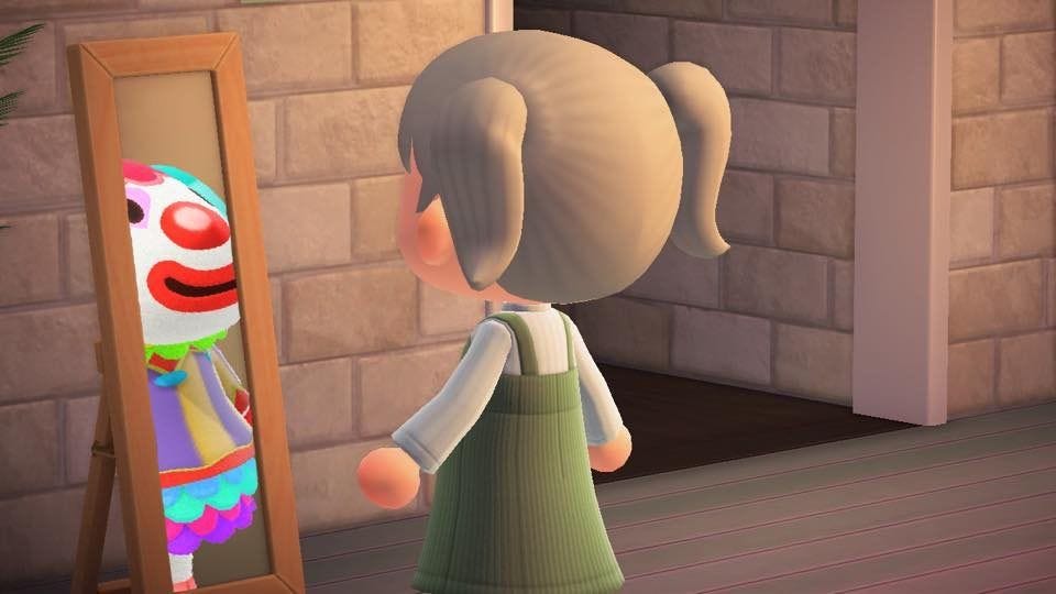 Image result for clown animal crossing meme