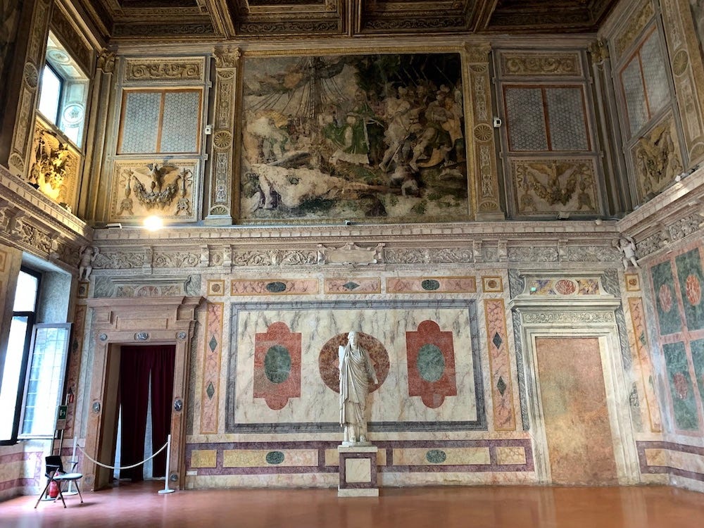 The Sala di Manto in Mantova's Palazzo Ducale. The Sala di Manto in Mantova's Palazzo Ducale.
