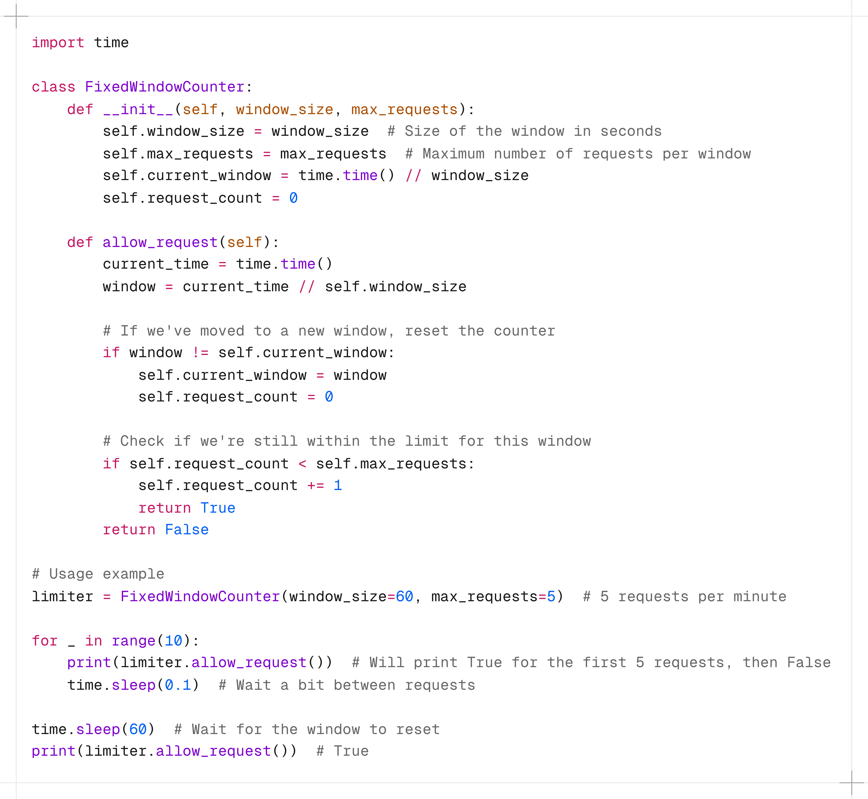 Test Program Code Limits Rate Limiting Algorithms Explained with Code
