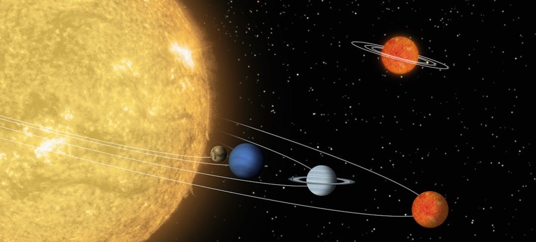 an artist's rendering of the solar system an artist's rendering of the solar system