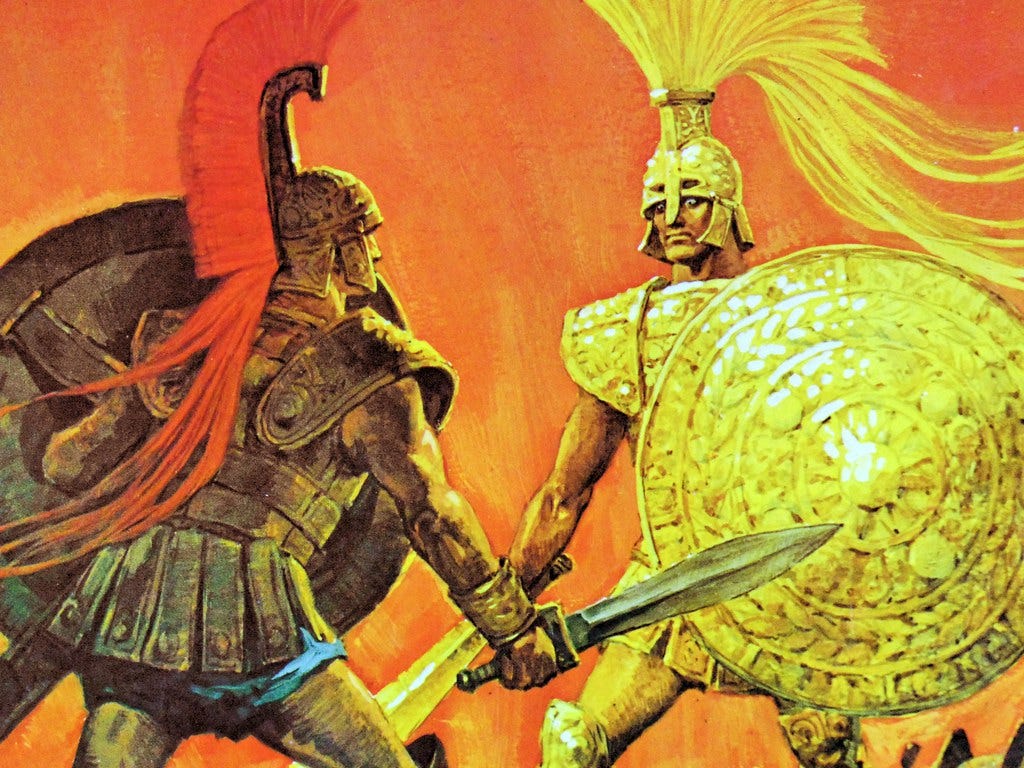 Libico Maraja -from the book Iliad | Achilles against Hector… | Flickr