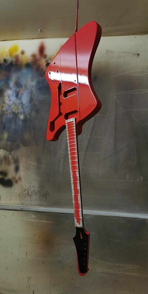 Final sanding, spraying and finishing.
