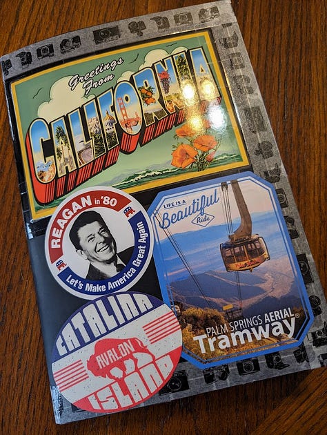 California trip journal.